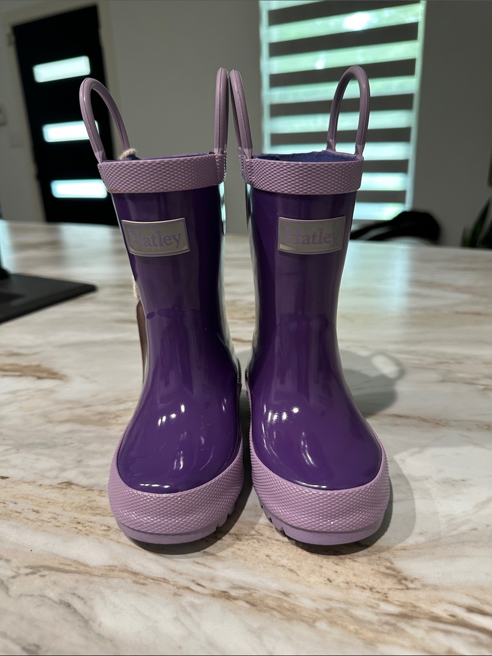Hatley purple rain boots